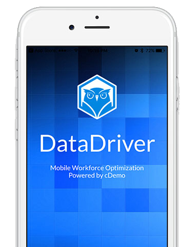Data Driver mobile application for ios and android